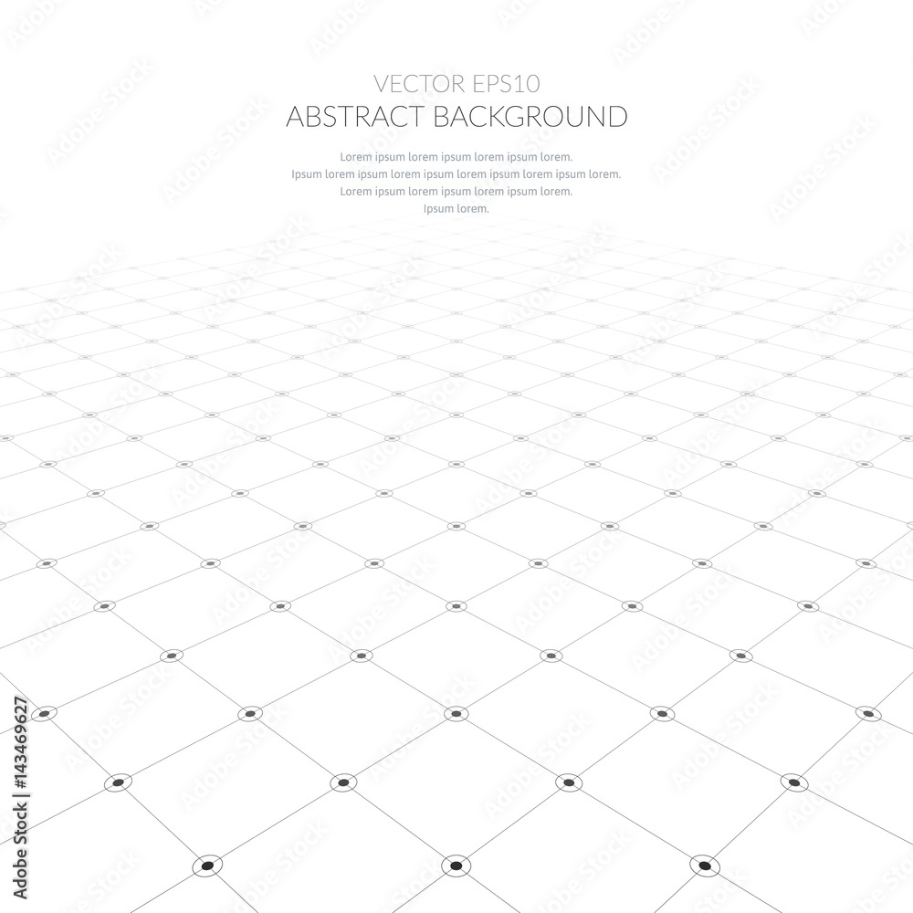 Poster abstract background with a grid of geometric elements.