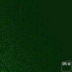 Matrix background with the green symbols. Vector