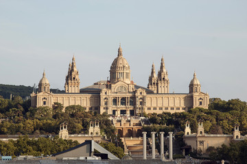 Fototapeta na wymiar National museum of Catalan art in Barcelona, Spain
