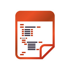 HTML programming code icon vector illustration graphic design