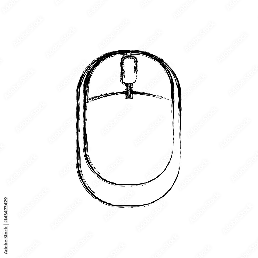 Poster mouse computer device icon vector illustration graphic design
