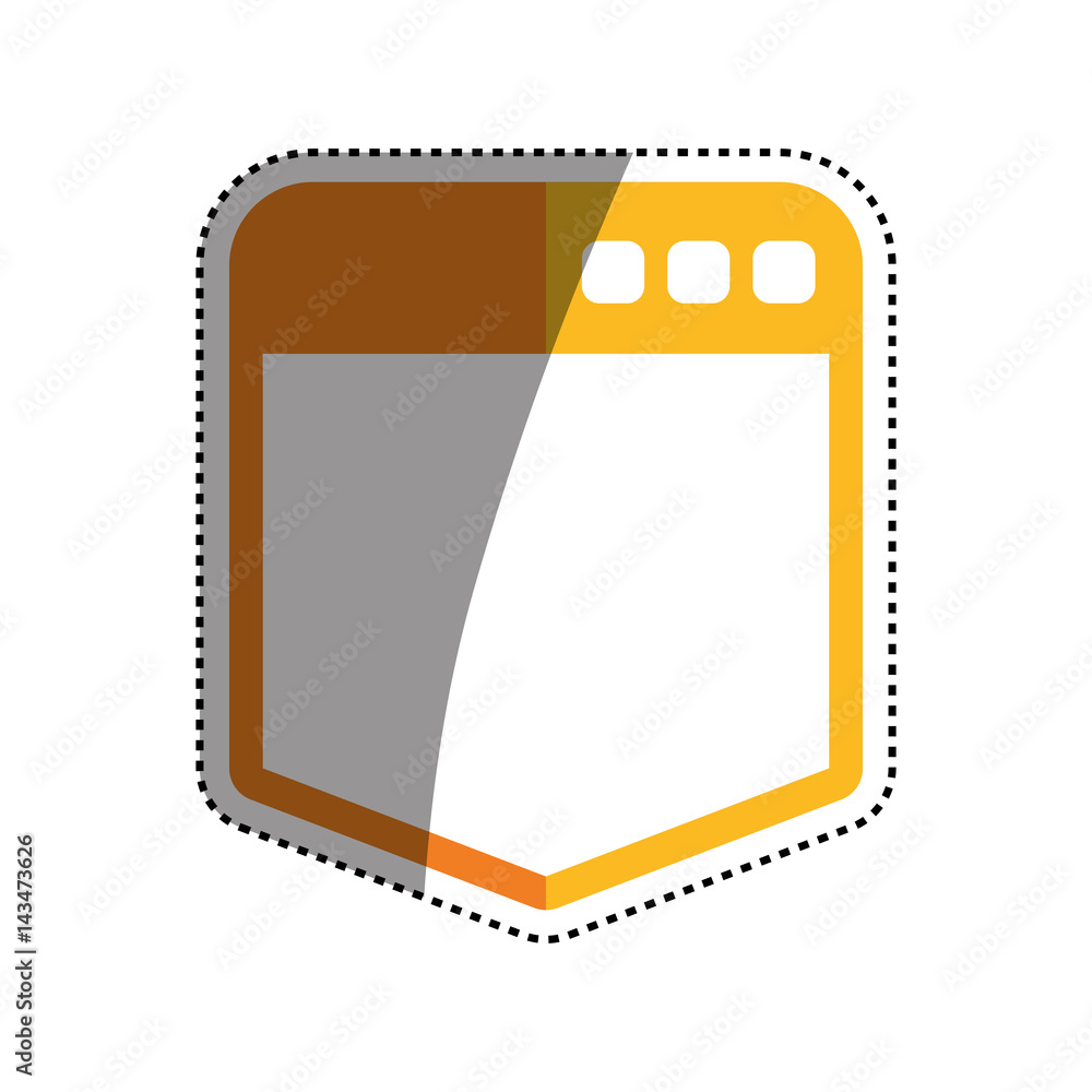 Aufkleber browser web interface icon vector illustration graphic design