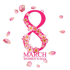 8 March International Women's Day greeting card