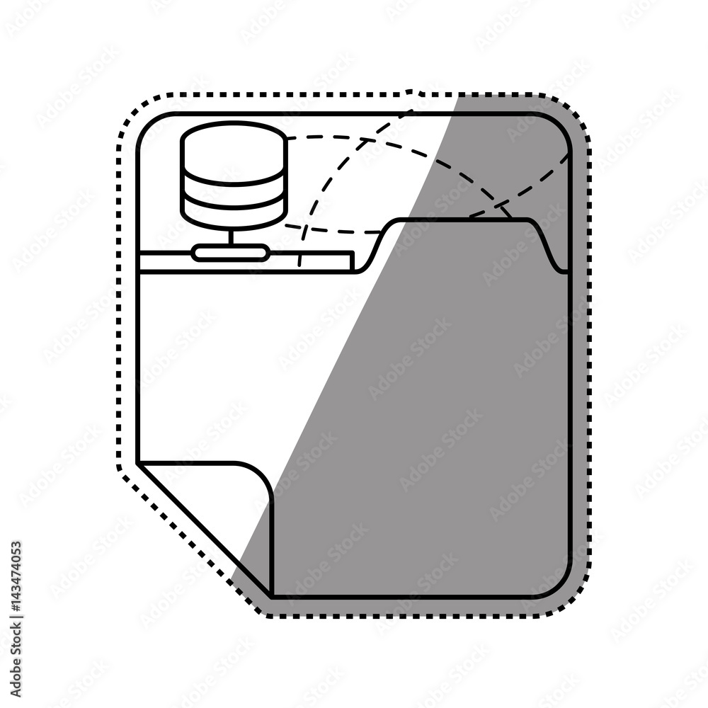 Poster browser web interface icon vector illustration graphic design
