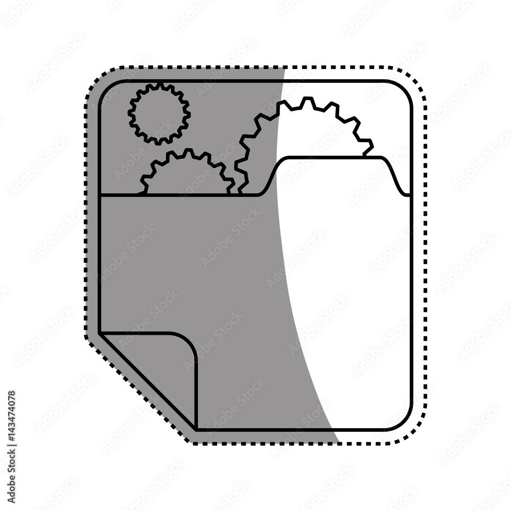 Aufkleber browser web interface icon vector illustration graphic design