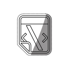Browser web interface icon vector illustration graphic design