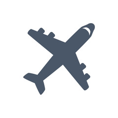 Obraz premium Jet airplane isolated icon vector illustration graphic design