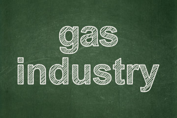 Obraz premium Industry concept: Gas Industry on chalkboard background