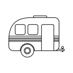 Pick up trailer icon vector illustration graphic design