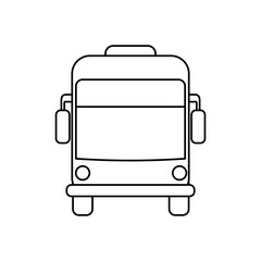 Bus public transport icon vector illustration graphic design