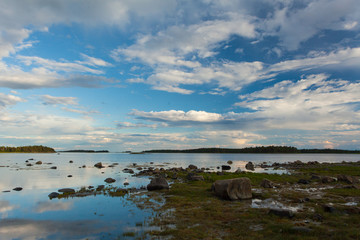 White sea, Luvenga, white polar night, russian nord