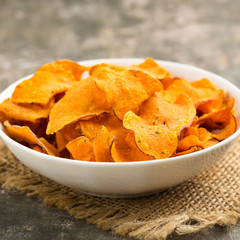 Süßkartoffelchips - sweet potato crisps