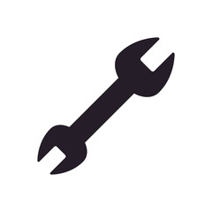 Wrench construction tool icon vector illustration graphic design
