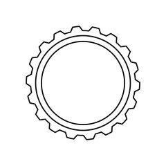 Gear machinery piece icon vector illustration graphic design