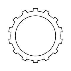 Gear machinery piece icon vector illustration graphic design