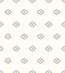 Vector seamless pattern. Modern stylish texture. Repeating geometric tiles of rhombuses