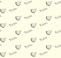 pizza seamless pattern