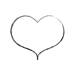 Heart love romanticism icon vector illustration graphic design