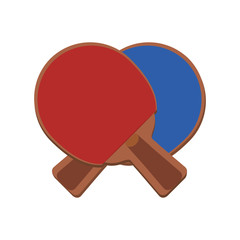 Ping pong rackets icon vector illustration graphic design