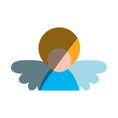 Holy spiritual angel icon vector illustration graphic design