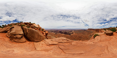 Panoramic view of Island in the Sky near Moab, Utah