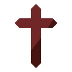 Christianity cross symbol icon vector illustration graphic design