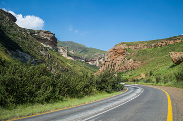 Cliffs in Golden Gate Highlands National Park in South Africa’s Free State