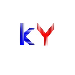 letter YK logo vector