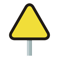 Empty attention sign icon vector illustration graphic design