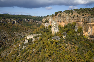 Fototapeta na wymiar Scenic view of canyons in fall colors Safranbolu Turkey