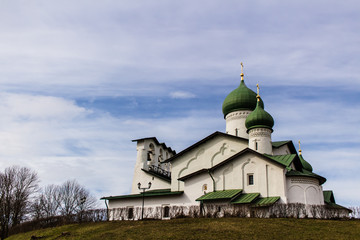 Orthodox temple in Pskov, Russia.