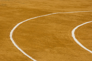 A Spanish bullring, curve, lines, Spain