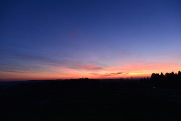 Sonnenuntergang im Westerwald