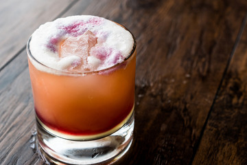Tropical Whiskey Punch Summer Cocktail
