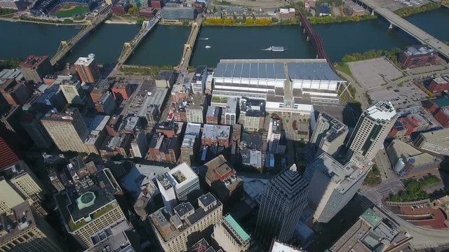 Aerial Pennsylvania Pittsburgh September 2016 4K