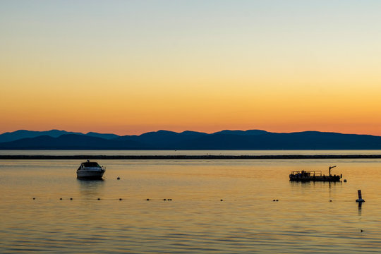 Sunset on Lake Champlain