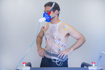 Man doing a stress test