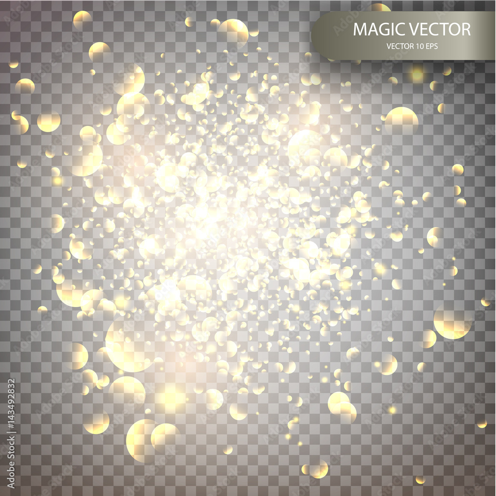 Canvas Prints magic vector luminous background.