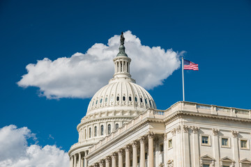 U.S. Capitol -- Sun and Clouds