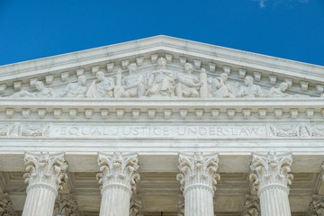 U.S. Supreme Court - Front Closeup - obrazy, fototapety, plakaty