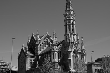 Fototapeta premium Architecture architectural detail photo black white