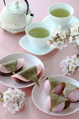 桜もち　桜の花