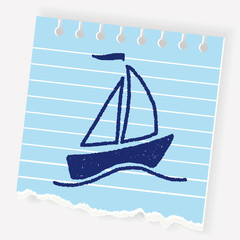 doodle sailboat