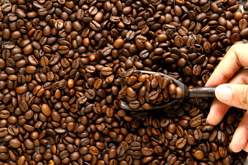 coffee beans as wallpaper
