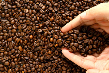 coffee beans as wallpaper