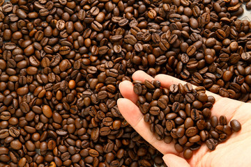 coffee beans as wallpaper