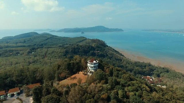 aerial view of khao khad phuket island southern of thailand