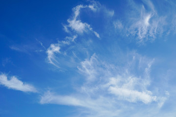 Cloudy blue sky abstract background