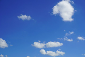 blue sky with cloud closeup