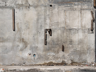 Old weathered wall and a ground